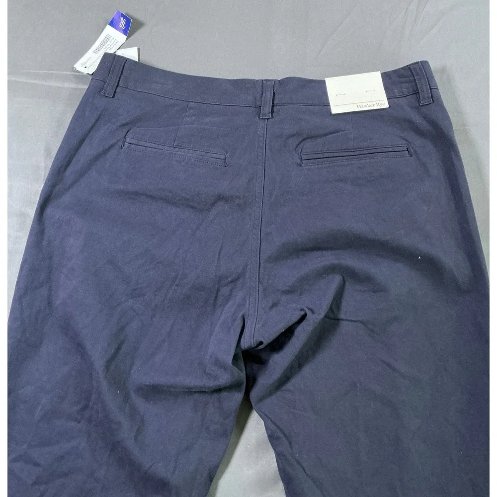 Hawker Rye Mens‎ Slim Fit Chino Pants Navy Blue 33x34 NWT MGW20252-SL